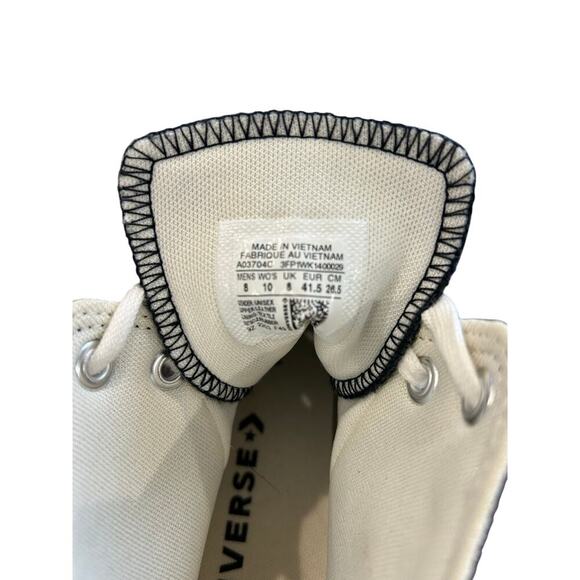 CONVERSE CTA Lugged 2.0 Black Leather Boots Sneakers Men’s 8 Women’s 10 - Picture 6 of 8